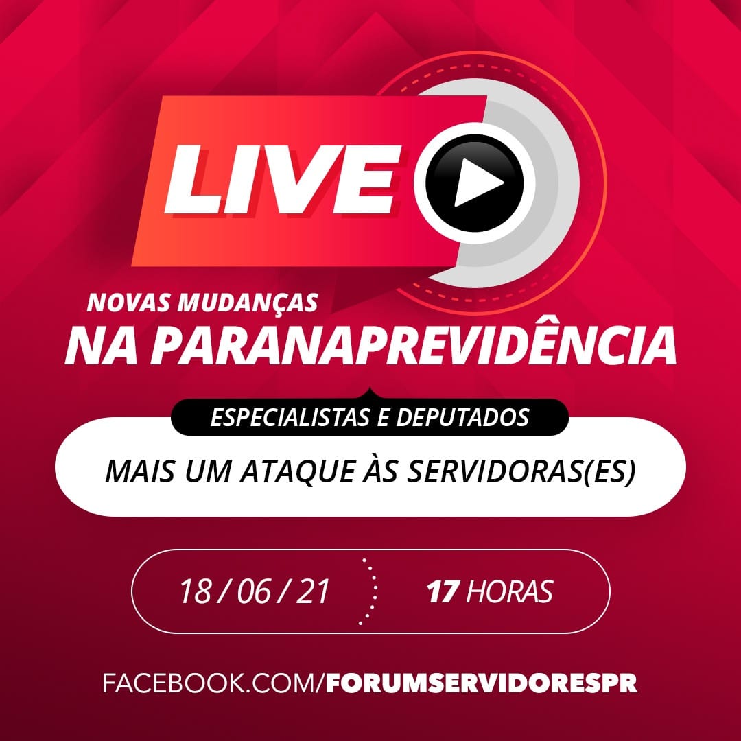 Fes realiza Live sobre o PL 189/21 que é mais um golpe na Previdência. 