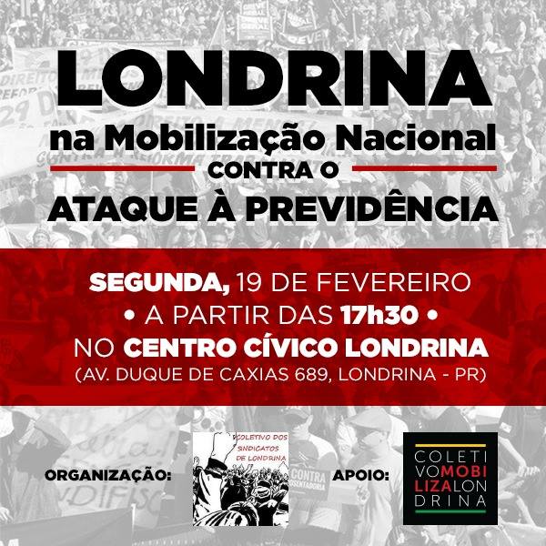COLETIVO DE SINDICATOS MANTÉM PROTESTO  CONTRA REFORMA DA PREVIDÊNCIA PARA DIA 19