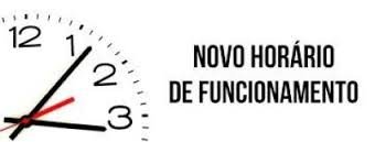 NOVO HORÁRIO DE ATENDIMENTO