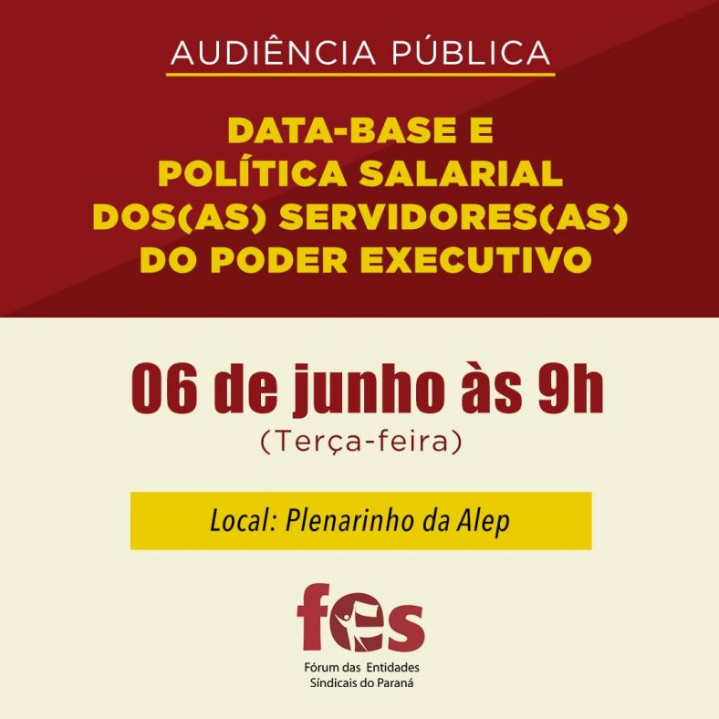 ?? ALEP PROMOVE AUDIÊNCIA PÚBLICA SOBRE DATA-BASE E POLÍTICA SALARIAL ??