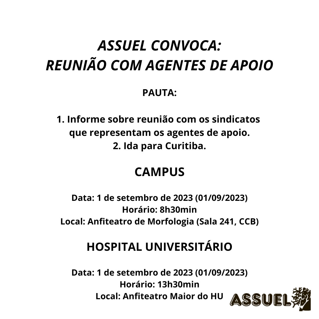Reunião - Agentes de Apoio
